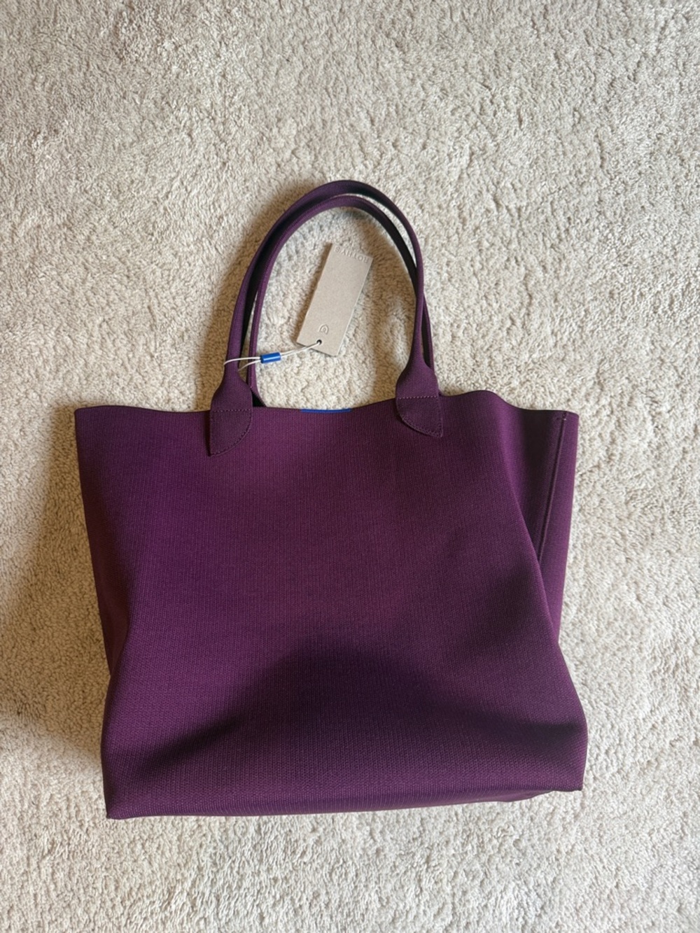 NWT Rothy's Plum Purple Tote with Double Handles